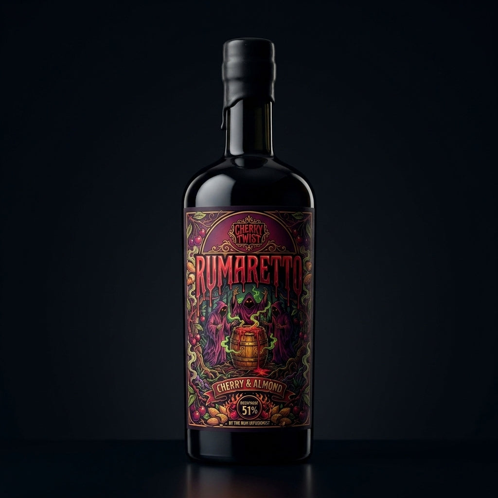 Cherry Twist Rumaretto Overproof 51% bottle