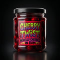 Cherry Twist Morello Cherries in Rum jar